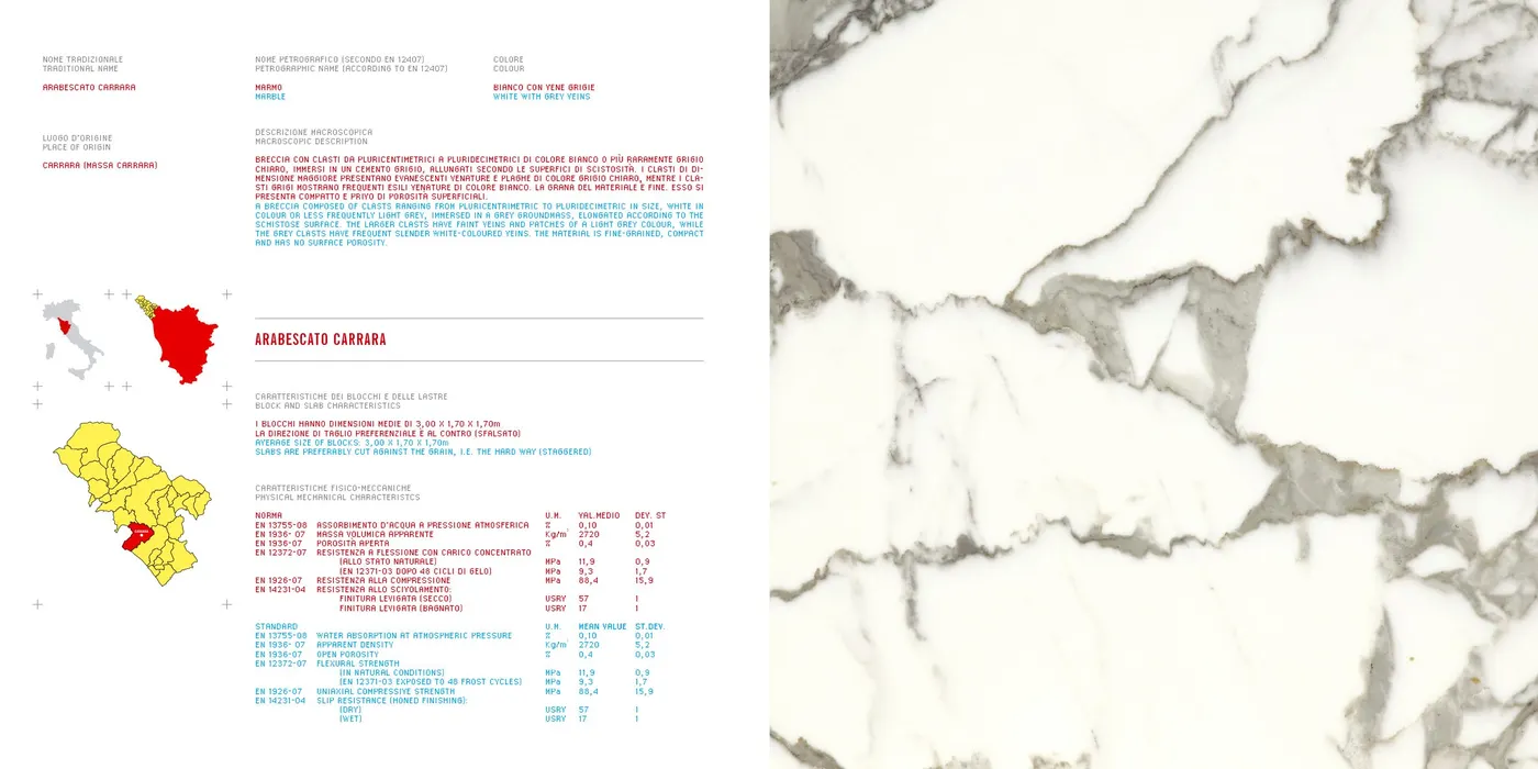 Arabescato marble slab surface – Marmi di Carrara – white, ivory (23)