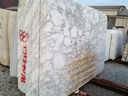 Arabescato Corchia marbre, surface de dalle – Marmi di Carrara – gris clair, beige (17)