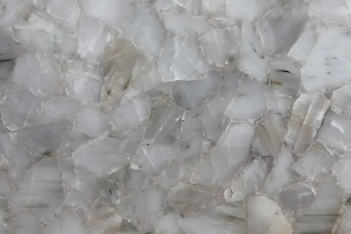 Aragonite Bianca marmo, superficie di lastra – Marmi di Carrara – grigio, grigio chiaro (3)