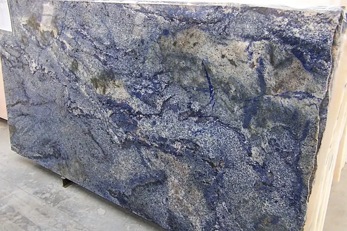 Azul Bahia granito, superficie de losa – Marmi di Carrara – violeta, antracita (5)