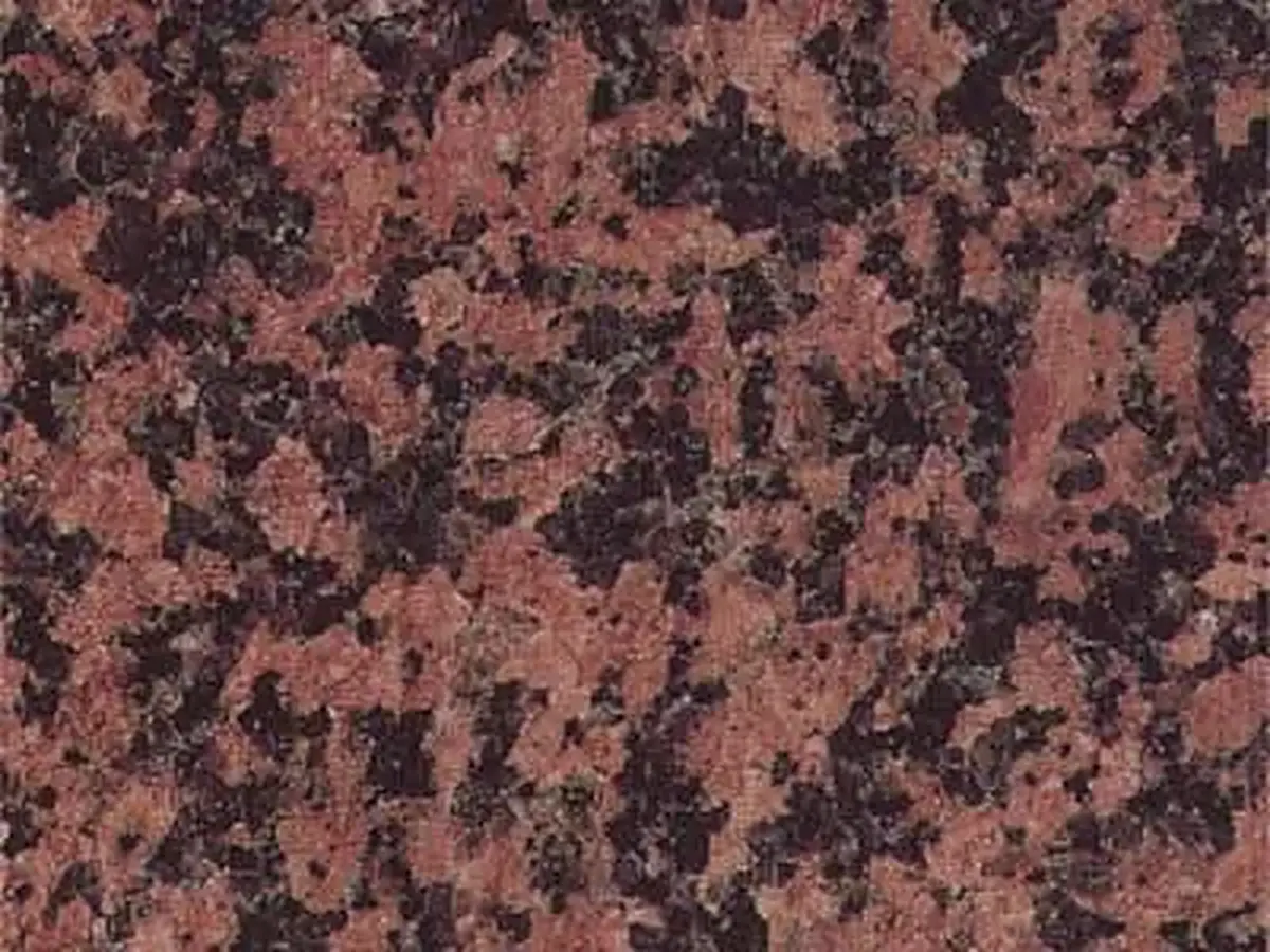 Balmoral Red (Coarse Grained) granito, muestra pulida – Marmi di Carrara – antracita, marrón (1)