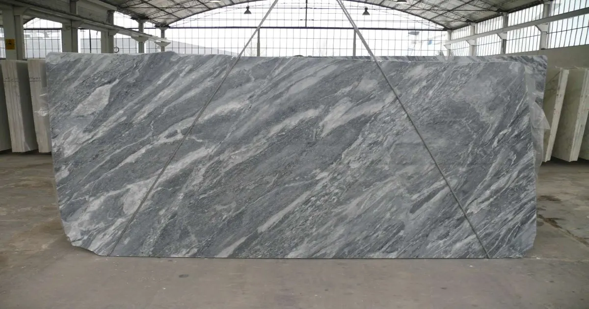 Bardiglio мрамор, поверхность плиты – Marmi di Carrara – серый, зелёный (34)