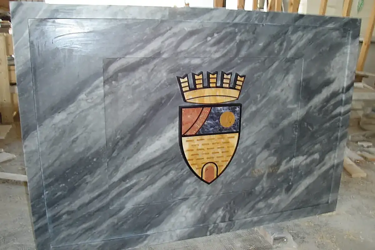 Bardiglio Marmor, Steinbruchblock – Marmi di Carrara – grau, grün (42)