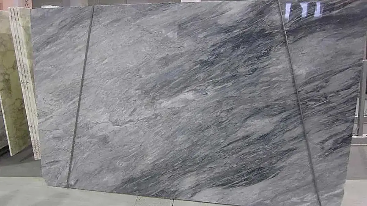 Bardiglio marble slab surface – Marmi di Carrara – grey, green (45)