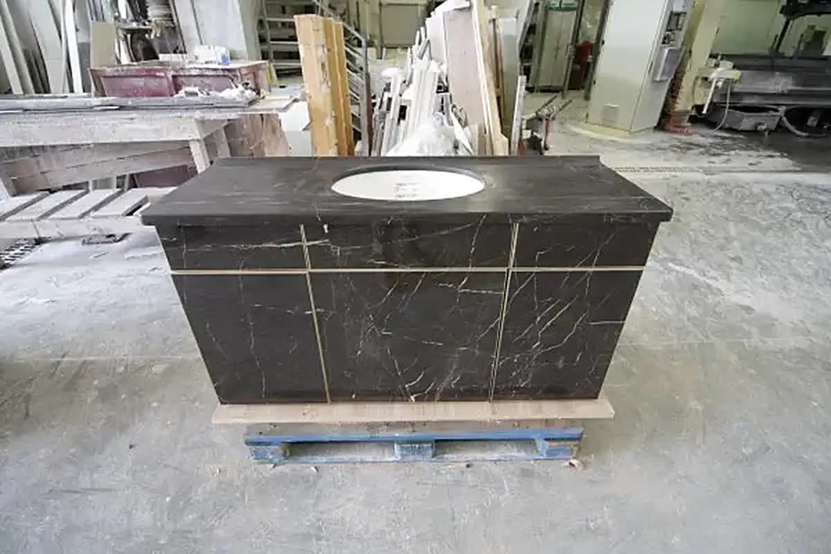 Bardiglio Imperiale marmo, rivestimento a parete – Marmi di Carrara – grigio chiaro, antracite (18)