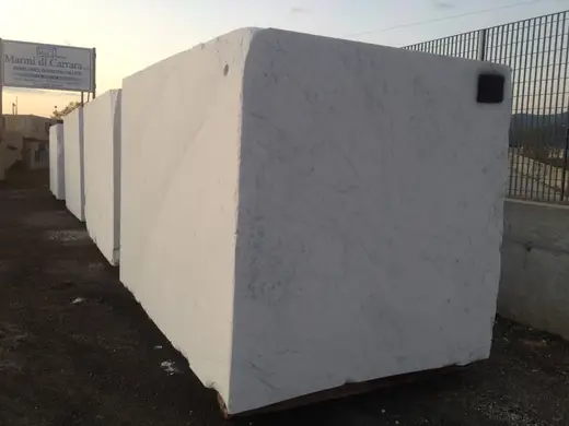 Bianco Carrara marble slab surface – Marmi di Carrara – green, black (52)