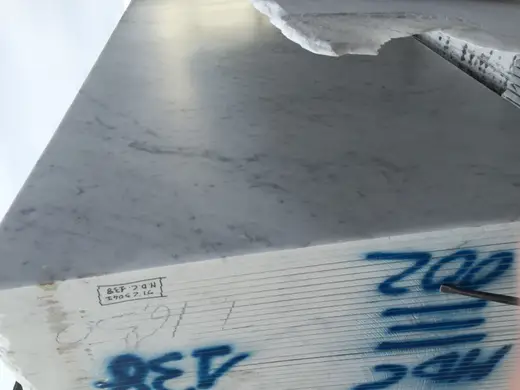 Bianco Carrara marble slab surface – Marmi di Carrara – grey, charcoal (60)
