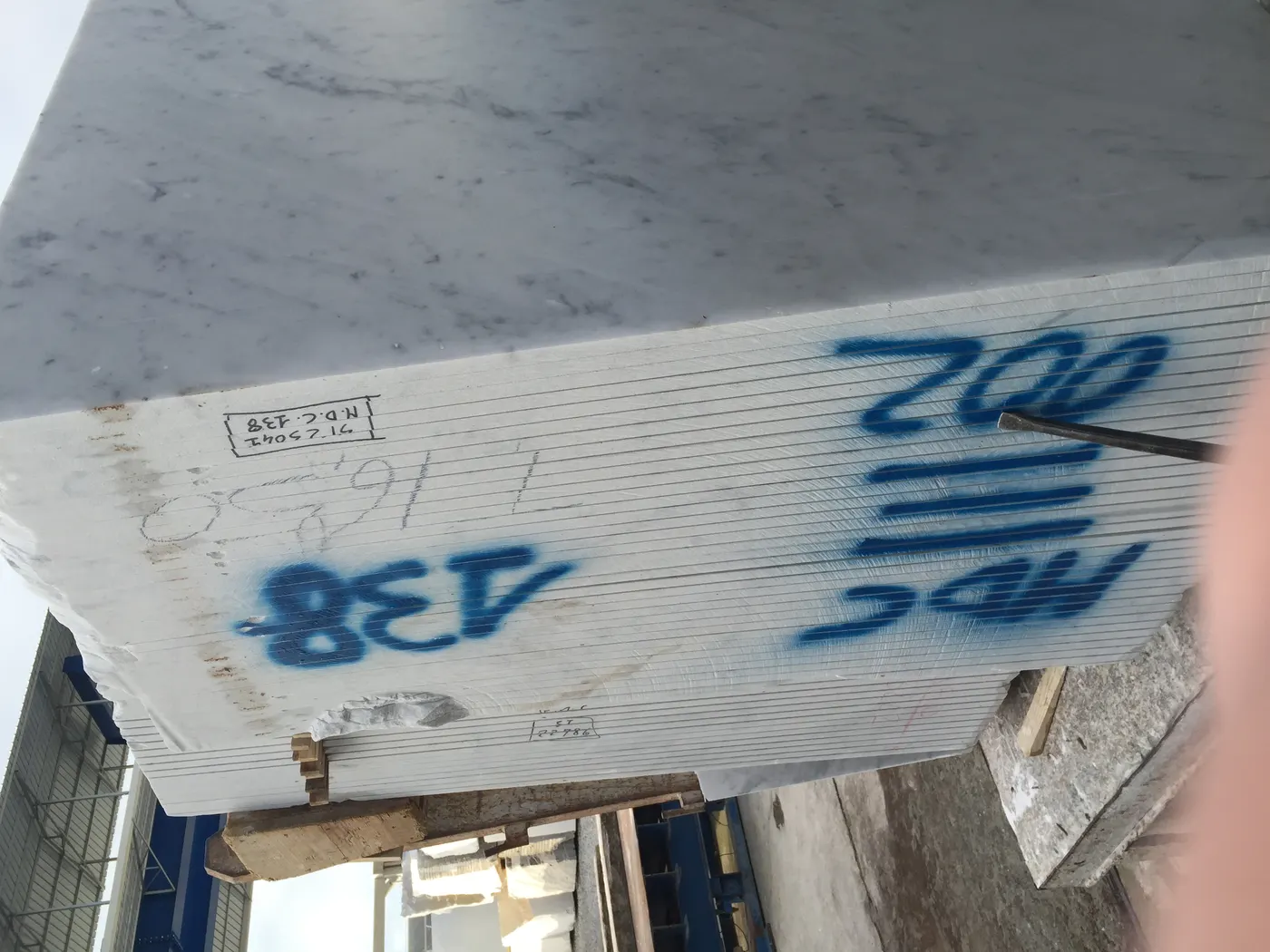 Bianco Carrara mármol, superficie de losa – Marmi di Carrara – gris, gris claro (61)