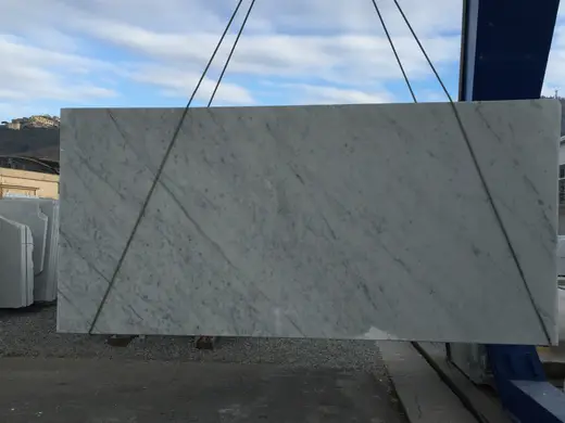 Bianco Carrara marble slab surface – Marmi di Carrara – green, charcoal (68)