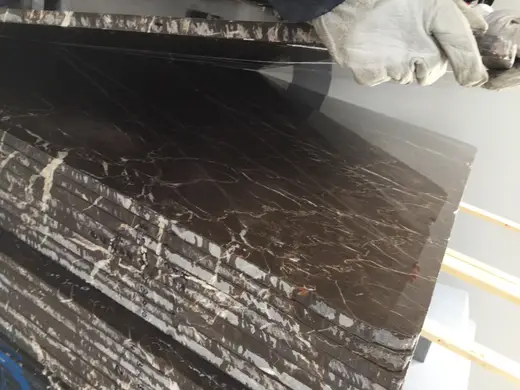 Bianco Carrara marble slab surface – Marmi di Carrara – black, grey (71)