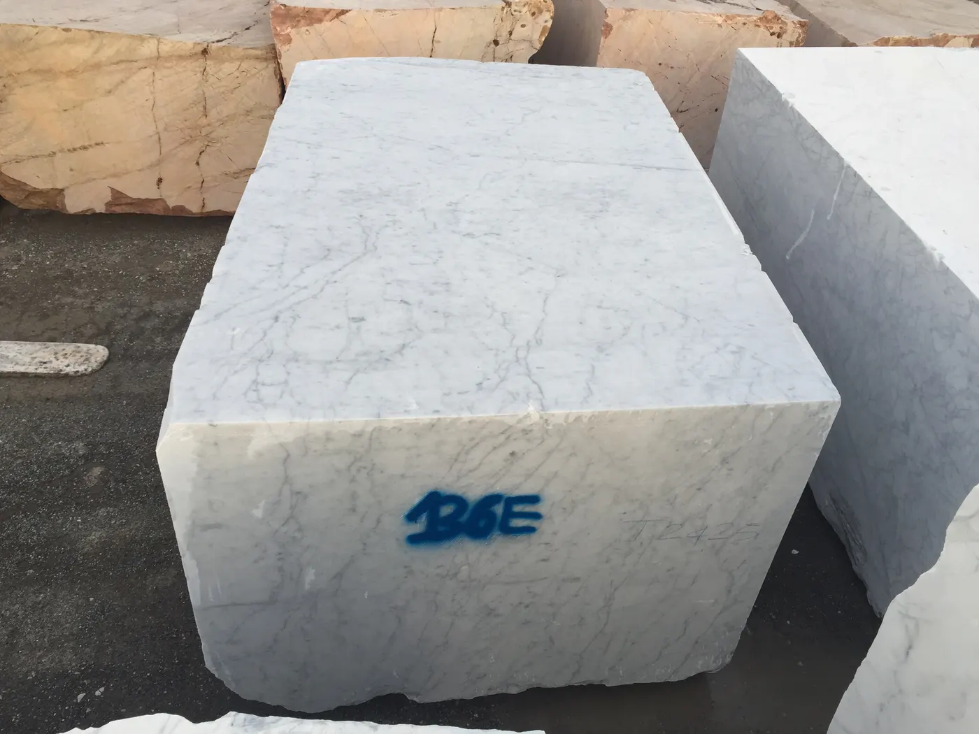 Bianco Carrara C Marmor, Steinbruchblock – Marmi di Carrara – grau, anthrazit (29)
