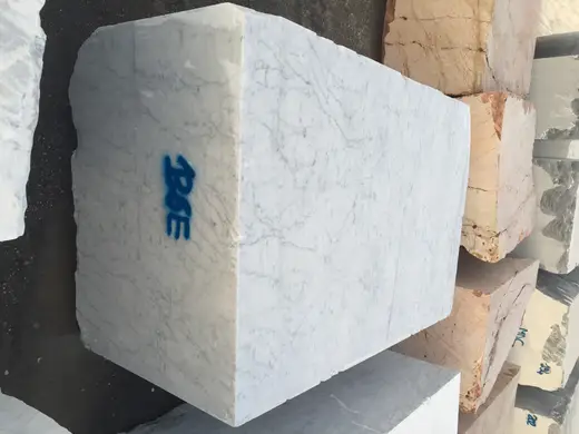 Bianco Carrara C marble quarry block – Marmi di Carrara – grey, charcoal (30)