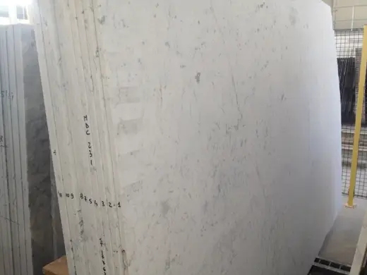 Bianco Carrara C marble slab surface – Marmi di Carrara – light grey, grey (34)