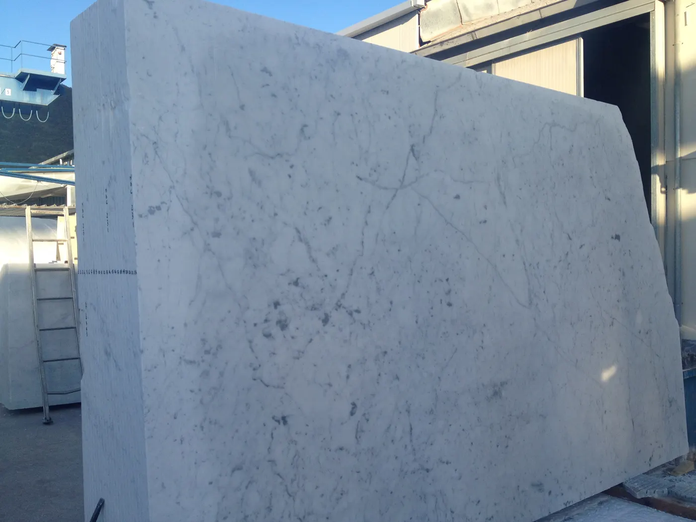 Bianco Carrara C marmo, superficie di lastra – Marmi di Carrara – grigio, verde (39)