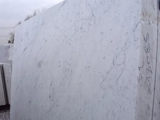 Bianco Carrara C marble slab surface – Marmi di Carrara – light grey, grey (51)