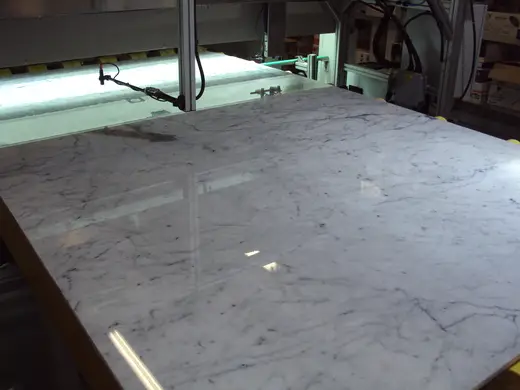 Bianco Carrara C marble slab surface – Marmi di Carrara – grey, black (58)