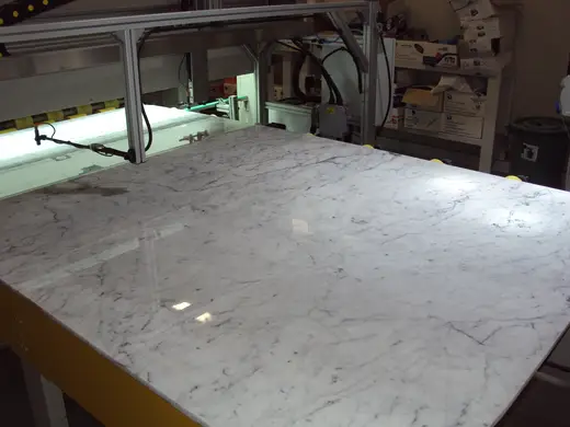 Bianco Carrara C marble slab surface – Marmi di Carrara – grey, black (60)