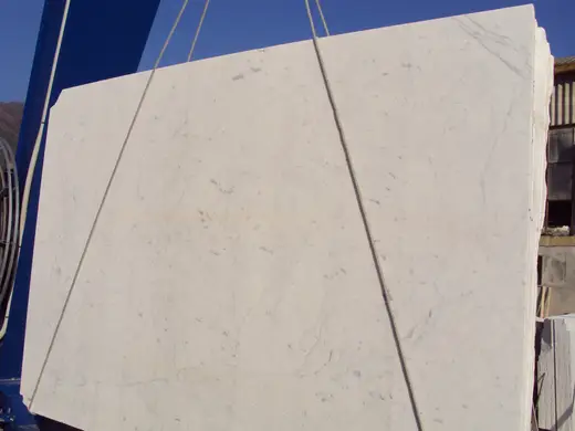 Bianco Carrara C marble slab surface – Marmi di Carrara – light grey, charcoal (76)