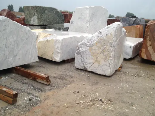 Bianco Carrara CD marble slab surface – Marmi di Carrara – grey, beige (12)