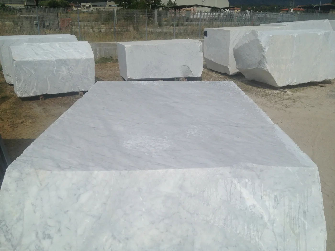 Bianco Carrara CD marble quarry block – Marmi di Carrara – light grey, green (18)