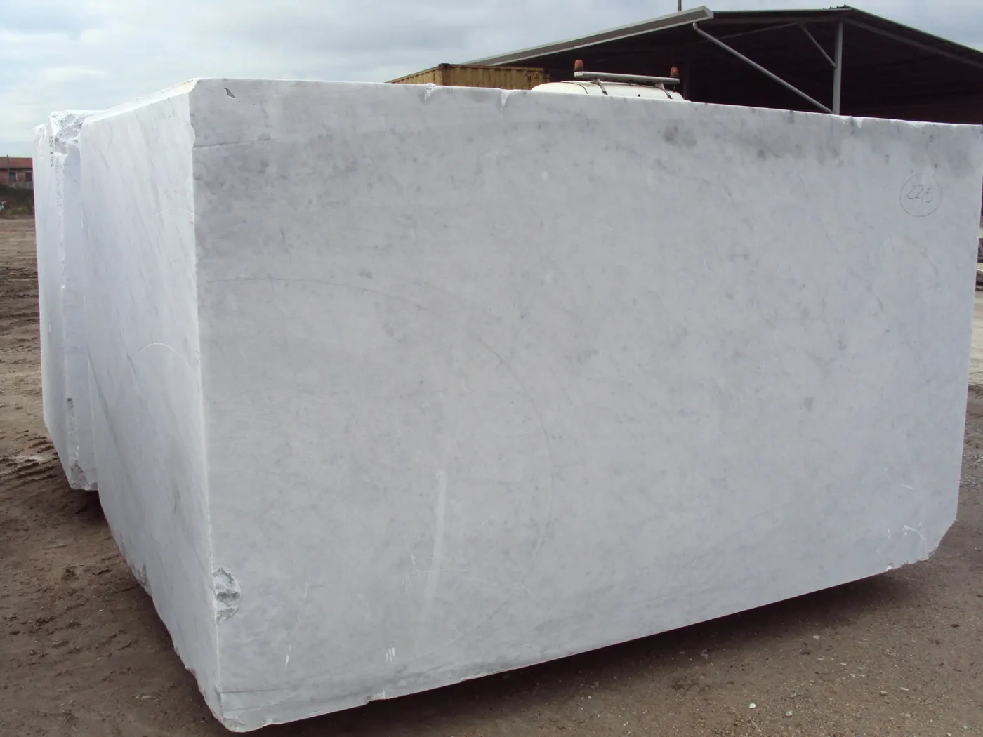 Bianco Carrara CD mármol, bloque de cantera – Marmi di Carrara – gris claro, antracita (37)