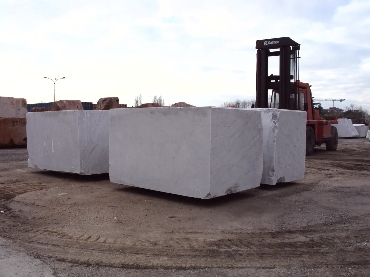 Bianco Carrara CD marmo, blocco di cava – Marmi di Carrara – bianco, viola (39)