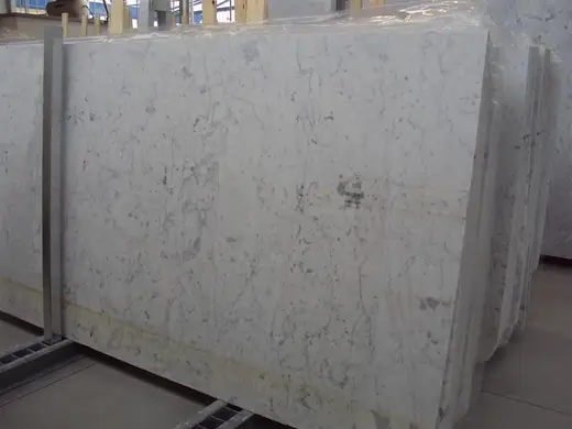 Bianco Carrara CD marble slab surface – Marmi di Carrara – grey, violet (44)