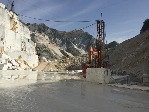 Bianco Gioia marmo, veduta di cava – Marmi di Carrara – verde, grigio (28)