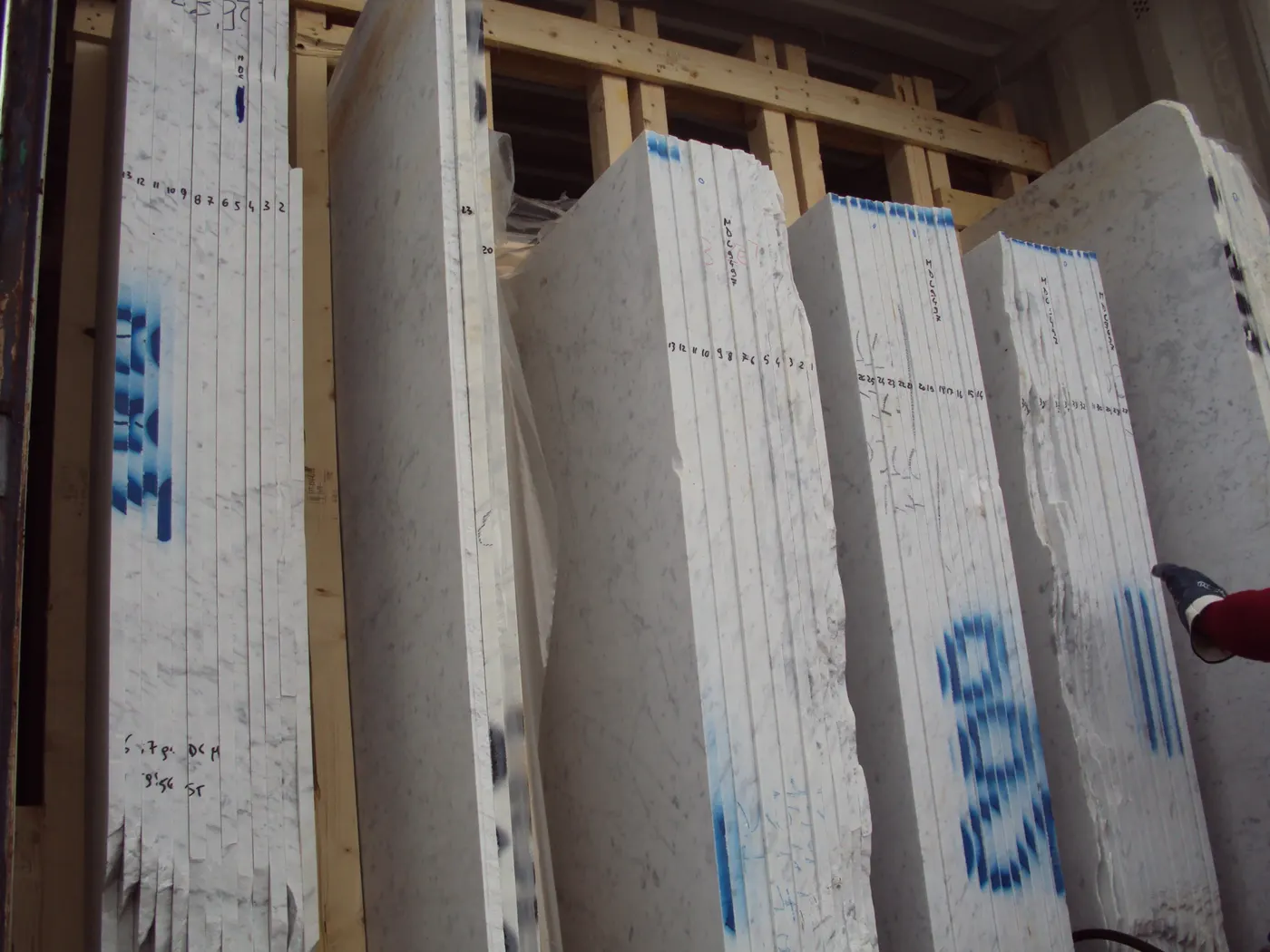 Bianco Gioia marble slab surface – Marmi di Carrara – grey, green (33)