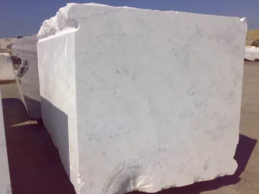 Bianco Gioia marmo, blocco di cava – Marmi di Carrara – grigio chiaro, antracite (65)