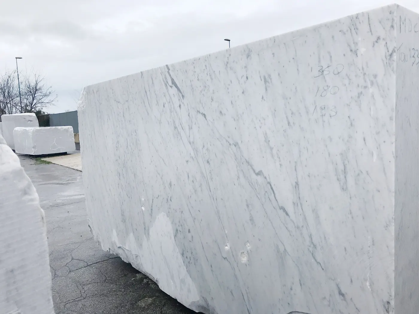 Bianco Gioia marbre, surface de dalle – Marmi di Carrara – gris clair, blanc (66)