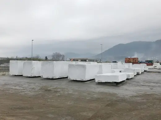 Bianco Gioia marmo, superficie di lastra – Marmi di Carrara – bianco, verde (73)