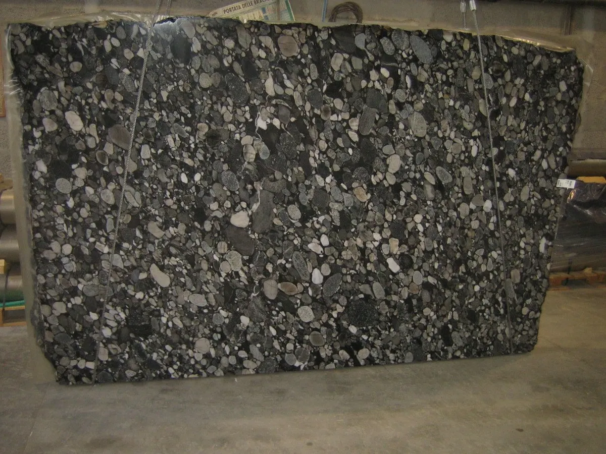 Black Morgan mármol, superficie de losa – Marmi di Carrara – antracita, verde (2)