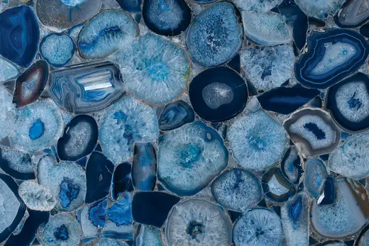 Blue Agate mármol, superficie de losa – Marmi di Carrara – azul, antracita (1)