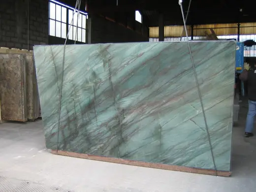 Botanic Green mármol, superficie de losa – Marmi di Carrara – verde, gris (1)
