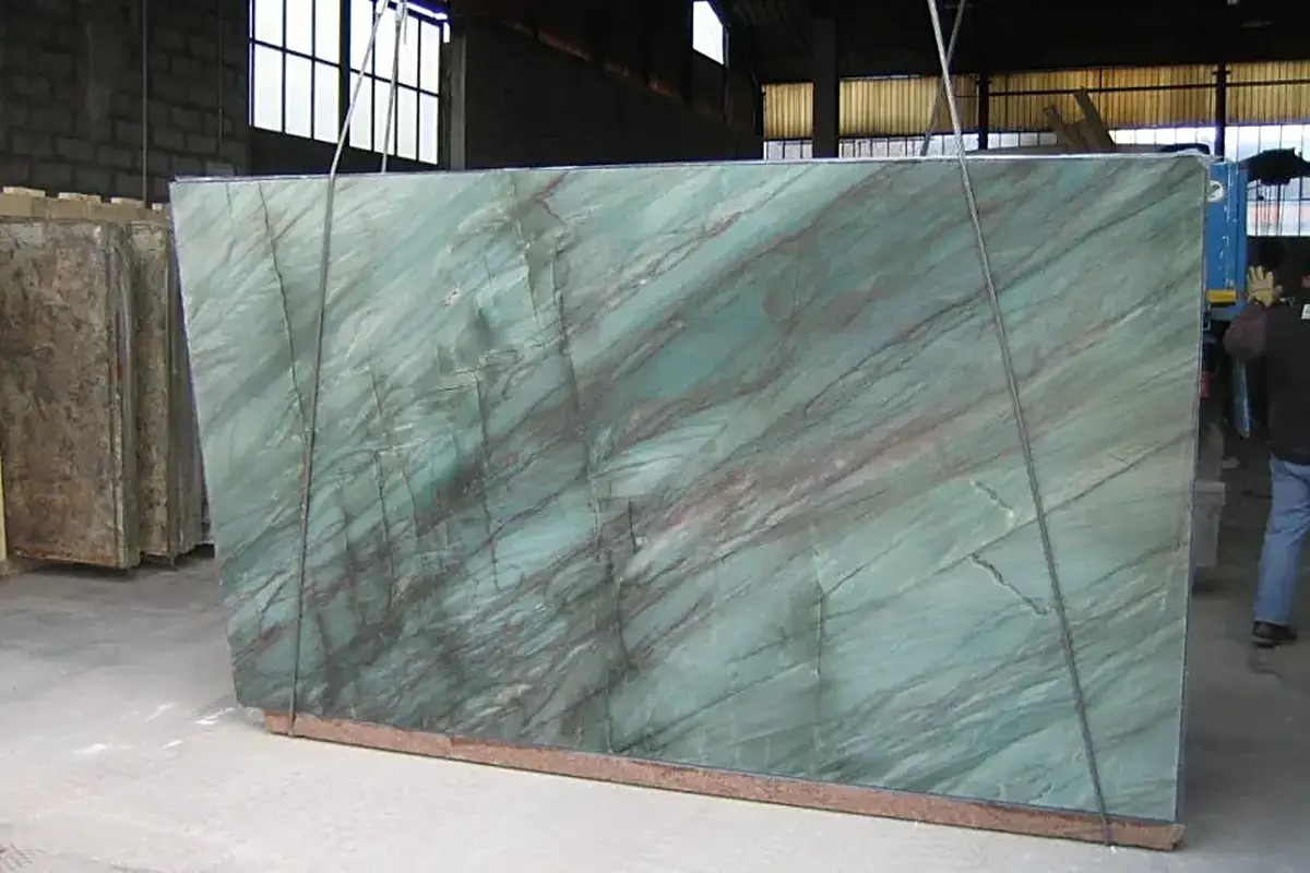 Botanic Green Marmor, Plattenoberfläche – Marmi di Carrara – grün, grau (2)