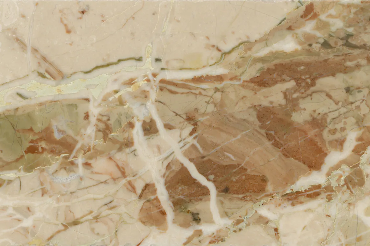 Breccia Aurora breccia polished sample – Marmi di Carrara – beige, gold (2)