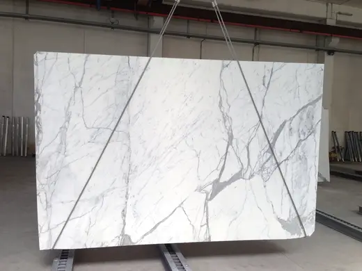Calacatta мрамор, поверхность плиты – Marmi di Carrara – белый, слоновая кость (12)