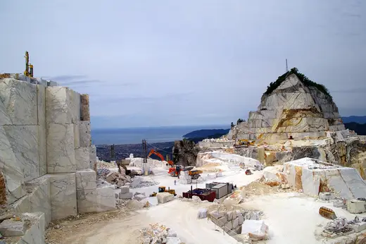 Calacatta мрамор, вид карьера – Marmi di Carrara – светло-серый, серый (63)
