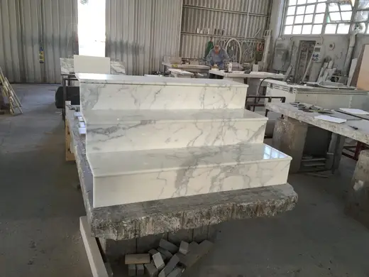 Calacatta marmo, scala – Marmi di Carrara – antracite, grigio chiaro (80)