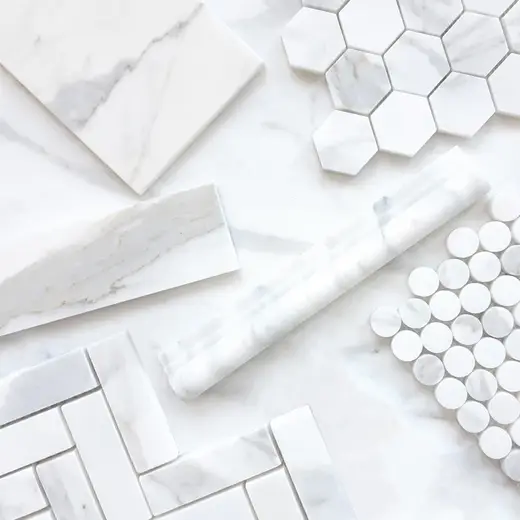 Calacatta Gold marble mouldings and skirting – Marmi di Carrara – white, ivory (80)