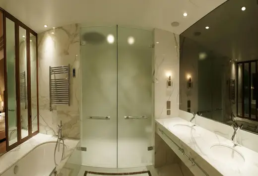 Calacatta Oro Marmor, Plattenoberfläche – Marmi di Carrara – grau, schwarz (25)