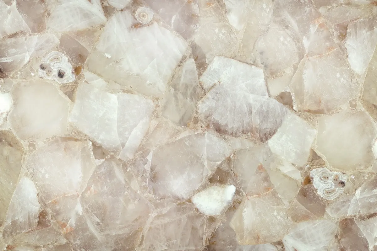 Classic Quartz marble slab surface – Marmi di Carrara – ivory, light grey (1)