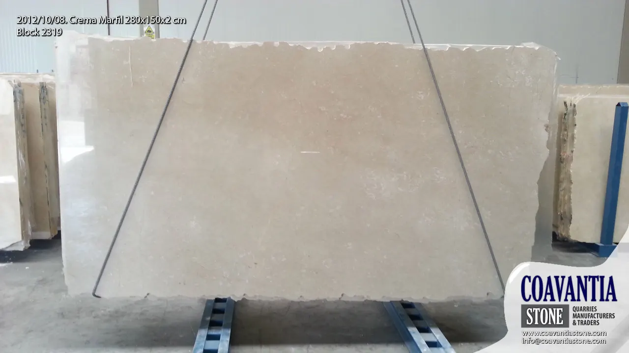 Crema calcare, superficie di lastra – Marmi di Carrara – grigio chiaro, beige (20)