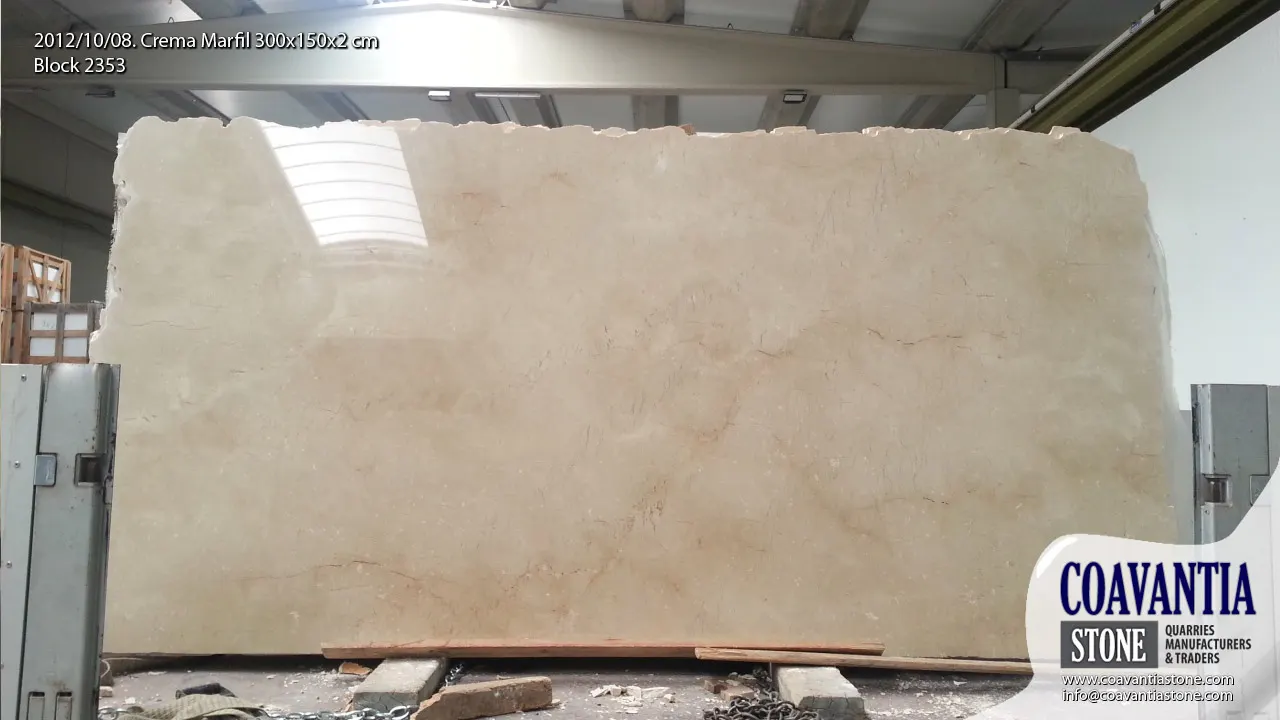 Crema limestone slab surface – Marmi di Carrara – beige, green (24)