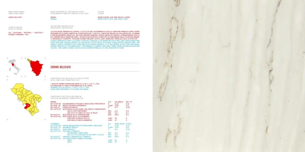 Cremo Delicato marmo, superficie di lastra – Marmi di Carrara – bianco, avorio (18)