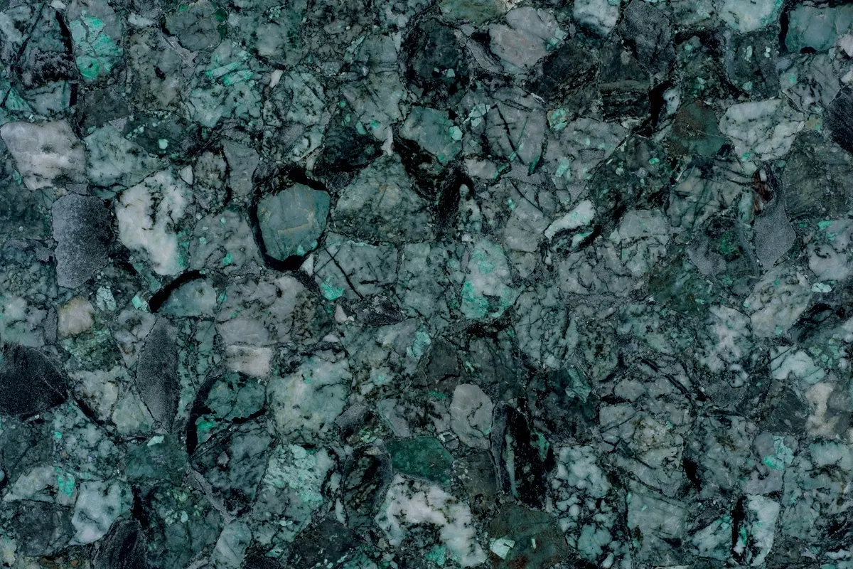 Esmeralda marbre, surface de dalle – Marmi di Carrara – anthracite, noir (1)