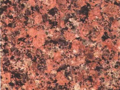 G 3583 granito, campione lucido – Marmi di Carrara – oro, rosso ruggine (1)