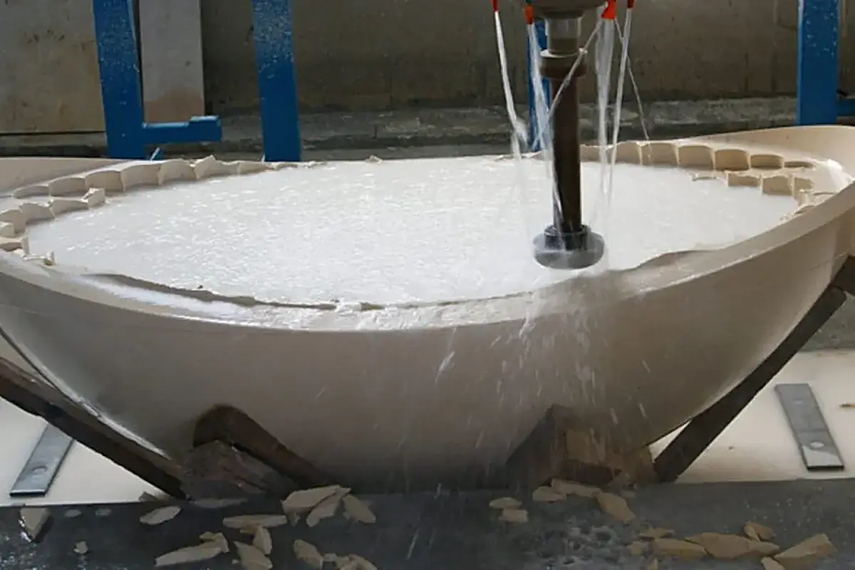 Badezimmer in Naturstein – Marmi di Carrara