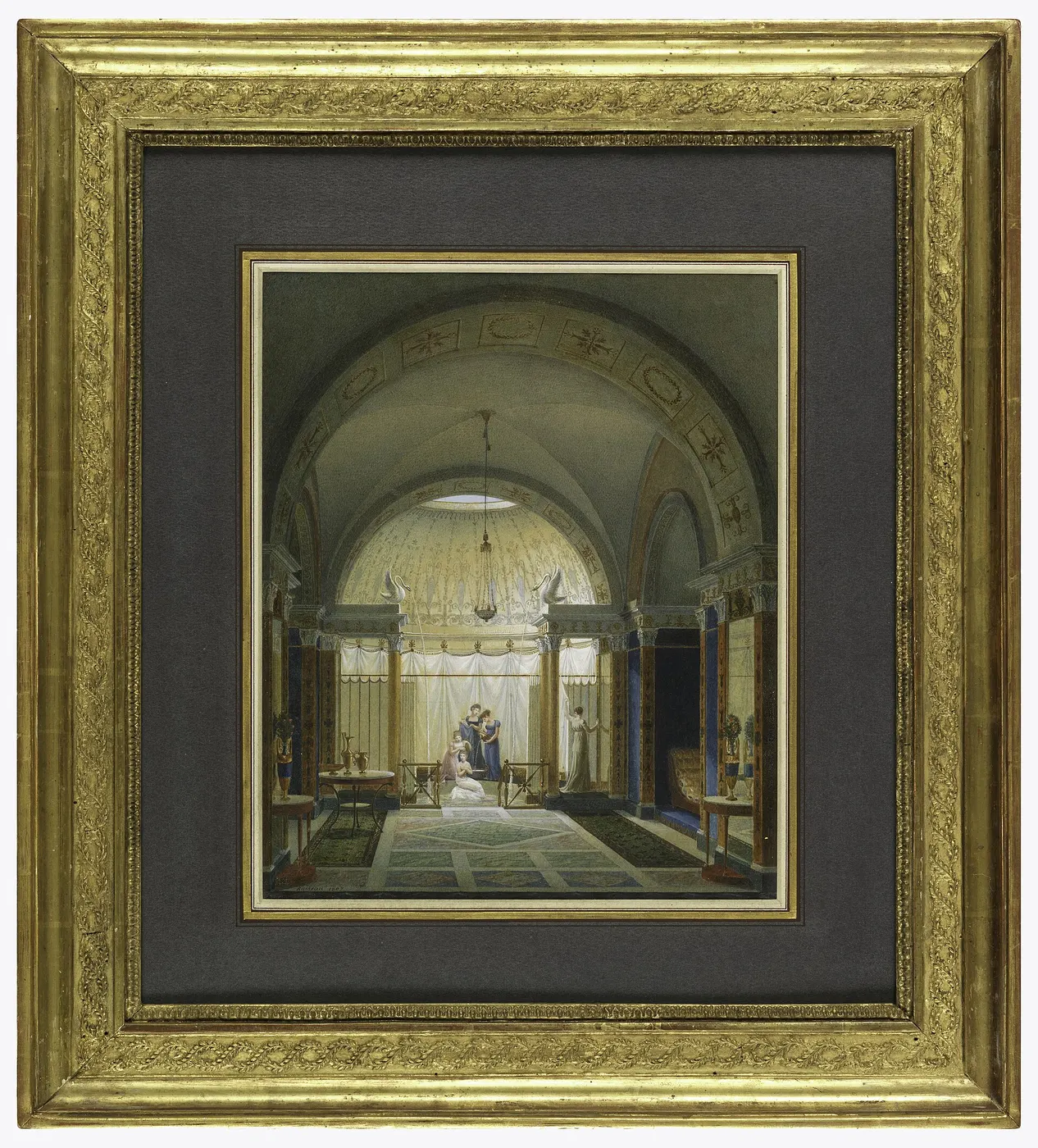 Ванная: Drawing, Bathroom and Boudoir Interior, 1807 (CH 18794675)